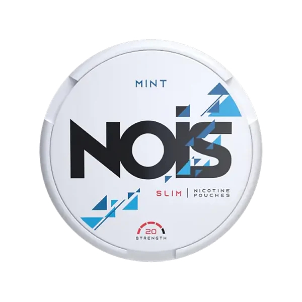 NOIS mint nicotine pouches container on a white background