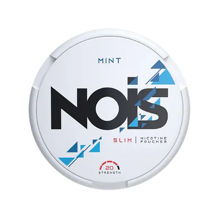 NOIS mint nicotine pouches container on a white background
